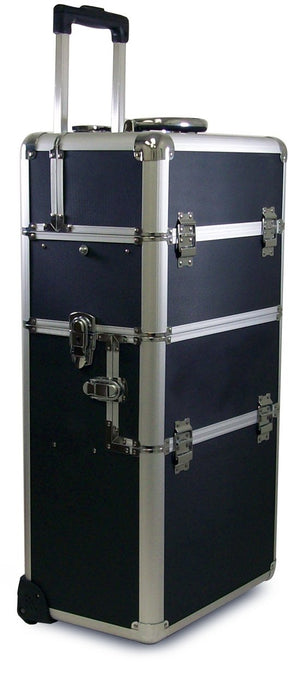 2-Piece Aluminum Beauty Case - Black HairArt Int'l Inc.