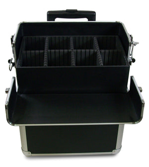 2-Piece Aluminum Beauty Case - Black HairArt Int'l Inc.