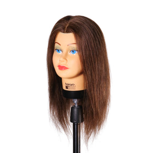 Batty 100% Human Hair Mannequin for Cutting, Styling and Coloring