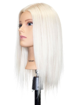 Bianca Platinum Blonde Human Hair Mannequin for color deposit - 15 inch hair HairArt Int'l Inc.