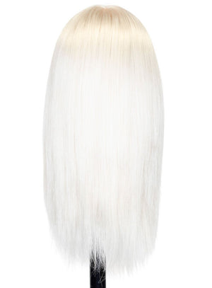 Bianca Platinum Blonde Human Hair Mannequin for color deposit - 15 inch hair HairArt Int'l Inc.