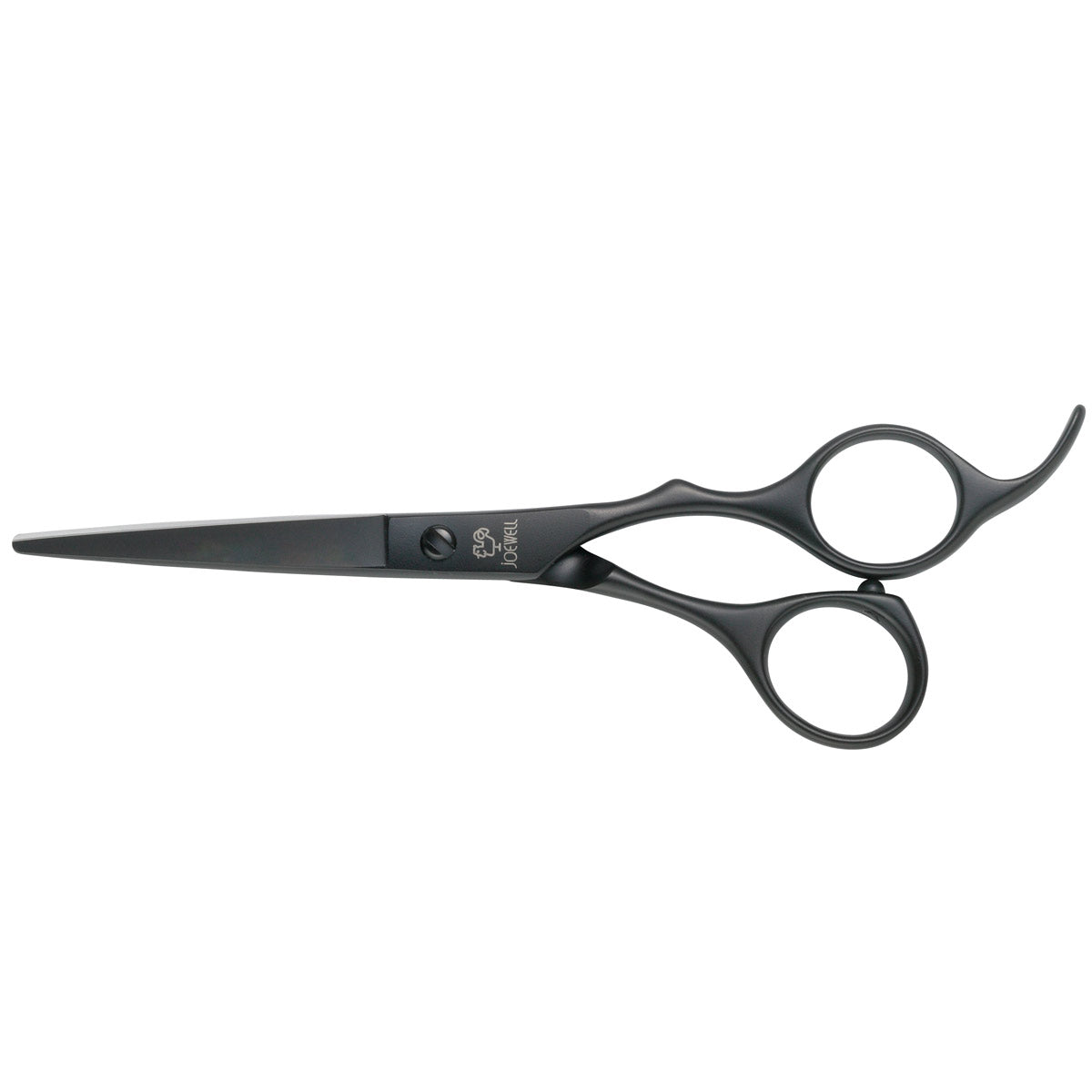Black Cobalt Offset Shears from Joewell Japan  - 5.5 inch petite, award winning NC5.5f model scissors HairArt Int'l Inc.