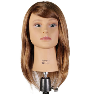 Emma-100% European Human Hair Mannequin Virgin Color Hair