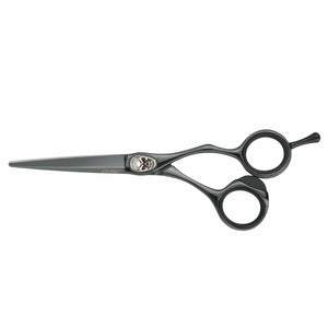 Genuine Joewell Skull Design Scissors | Super Alloy Sword Flat blade - Black Titanium color coating