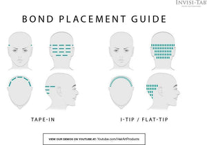 Invisi-Tab Tape-In Topper Hair Extensions: Virgin European Hair 14-15 inches HairArt Int'l Inc.