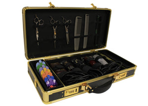 Popular Nobody by John Mosley Barber Case - Black with Gold Trim HairArt Int'l Inc.