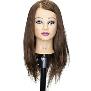 Mia – 100% Human Hair Mannequin Head | Brown