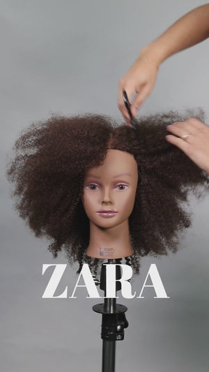 Zara- 100% Human hair tight curl 3MM- 12 inch hair