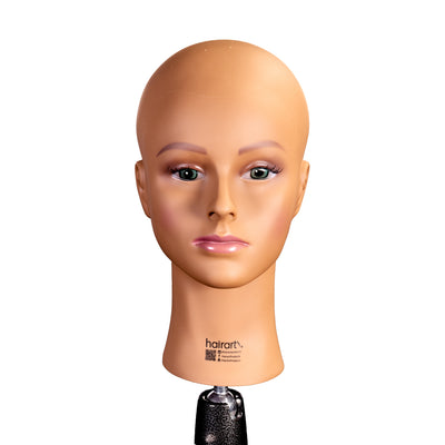 Light Tan Skin Bald Emma Training Head
