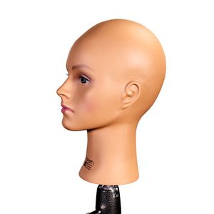 Light Tan Skin Bald Emma Training Head