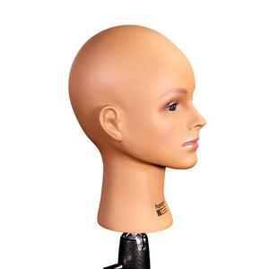 Light Tan Skin Bald Emma Training Head