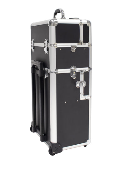 2-Piece Aluminum Beauty Case - Black HairArt Int'l Inc.