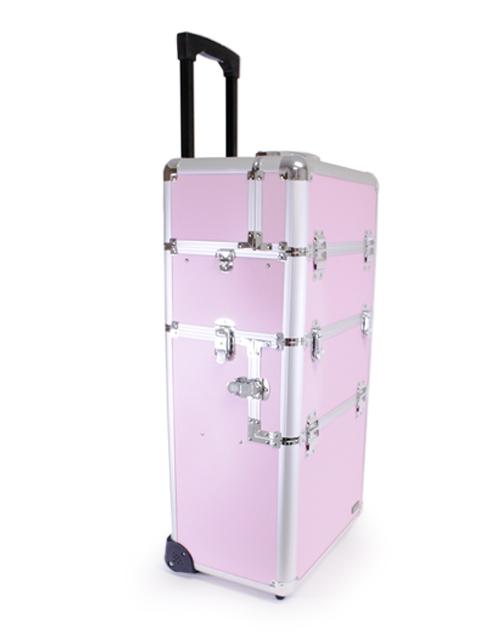 2-Piece Aluminum Beauty Case - Pink HairArt Int'l Inc.