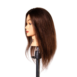 Helen [100% Human Hair Mannequin] for Cutting, Styling and Coloring