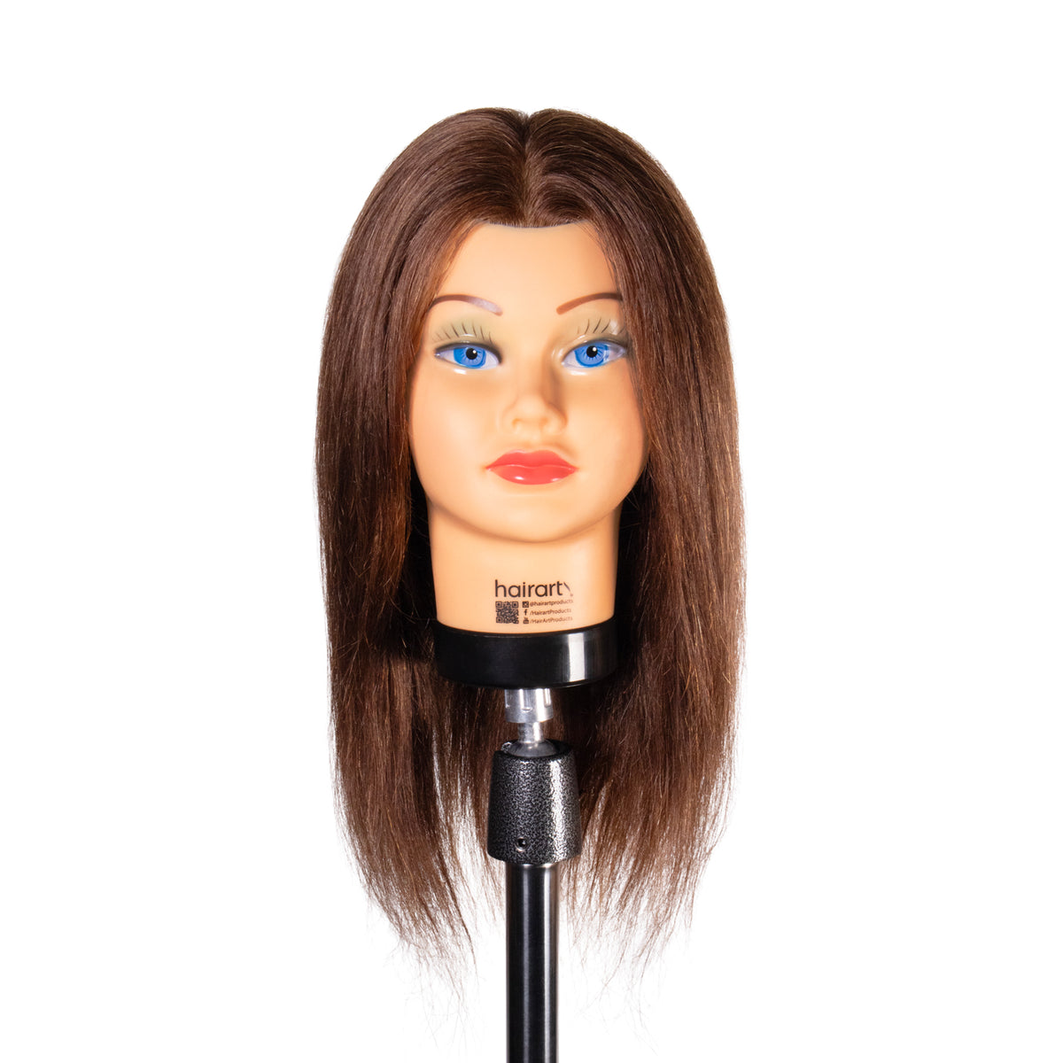 Batty 100% Human Hair Mannequin for Cutting, Styling and Coloring