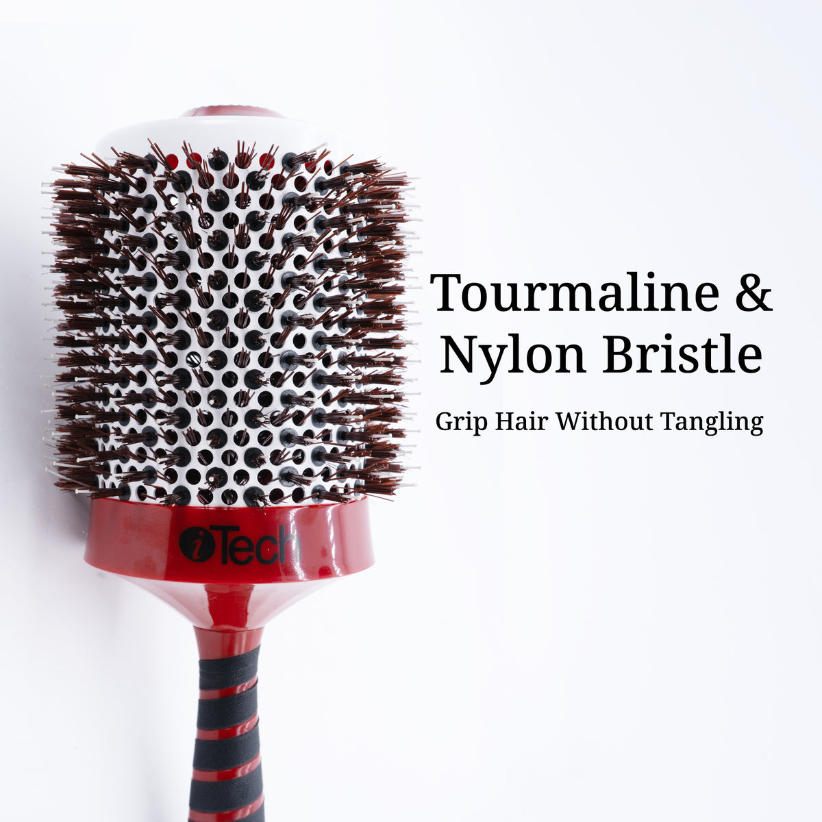 Boar & Nylon Bristle w/ Magnetic Therapy Handle, 6 Sizes Available