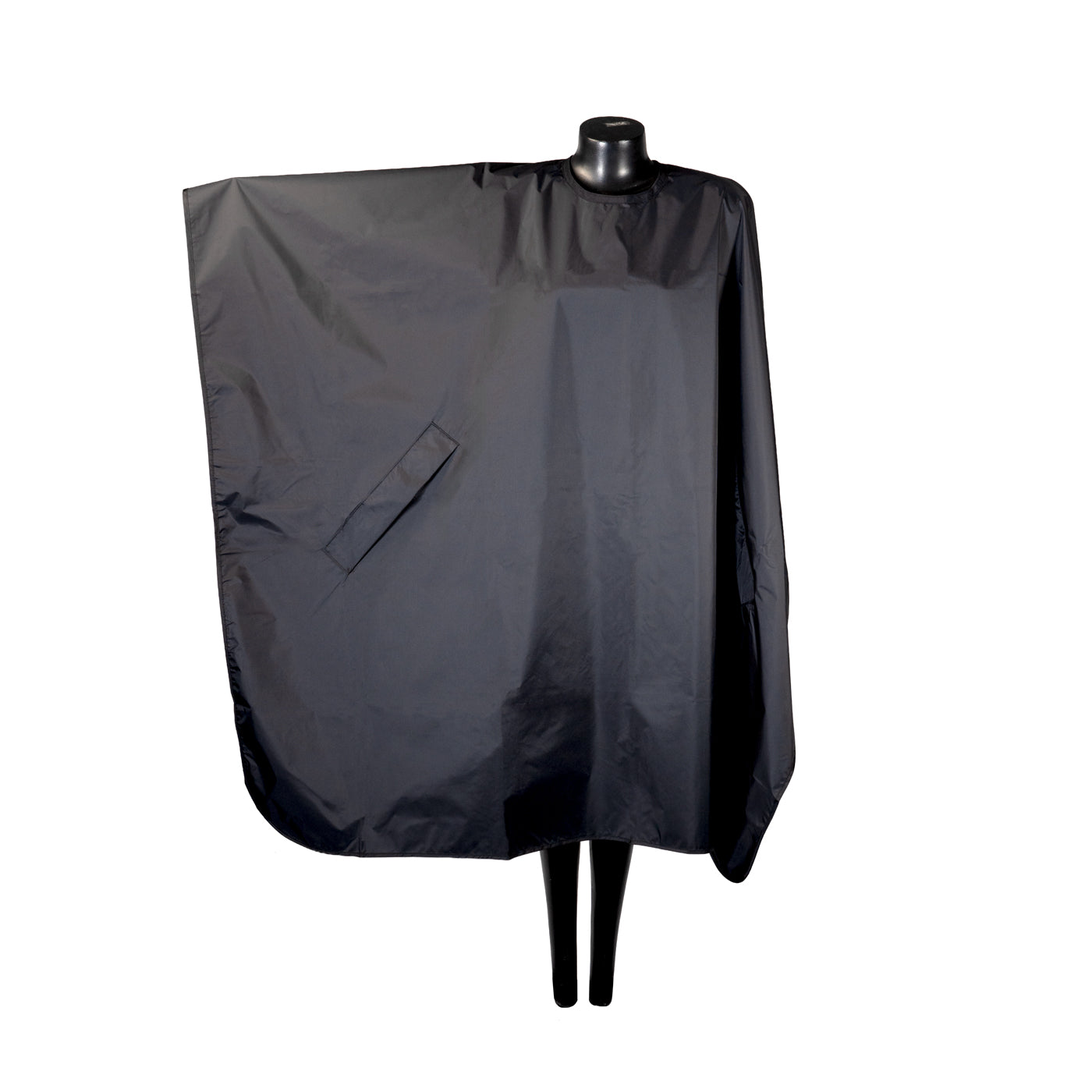 Waterproof Black Nylon Hair Cape | Adjustable Neck Closure
