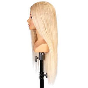 Blonde Ava Updo & Bridal Training Mannequin [100% Human Hair]