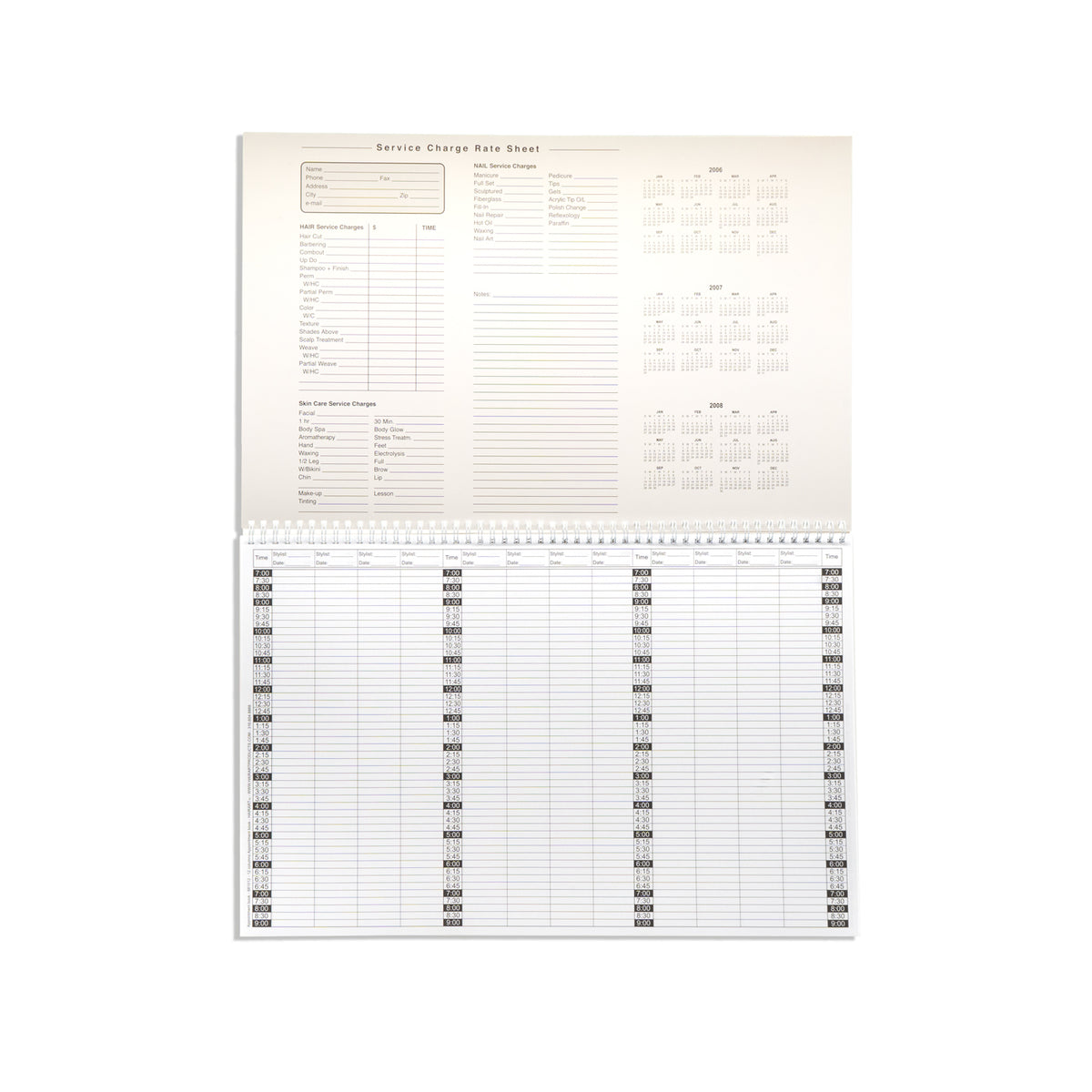 Appointment Schedule Organizer Calendars