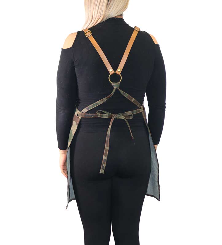 Barber Apron Camo - Dark Wash Denim [Unisex] HairArt Int'l Inc.