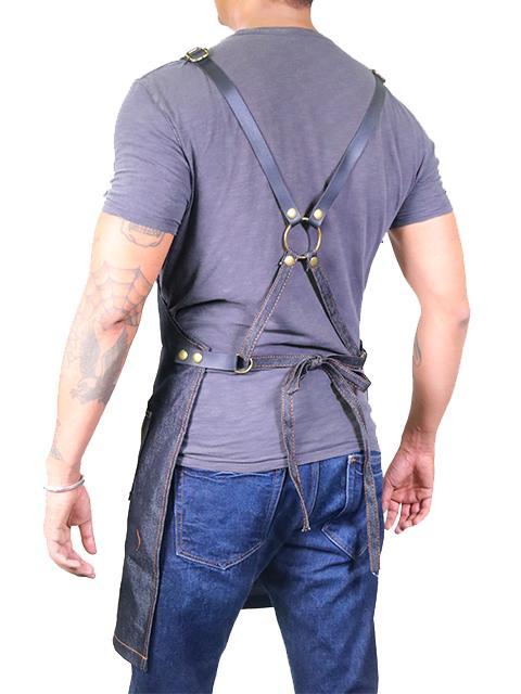 Barber Apron - Dark Wash Denim [Unisex] HairArt Int'l Inc.