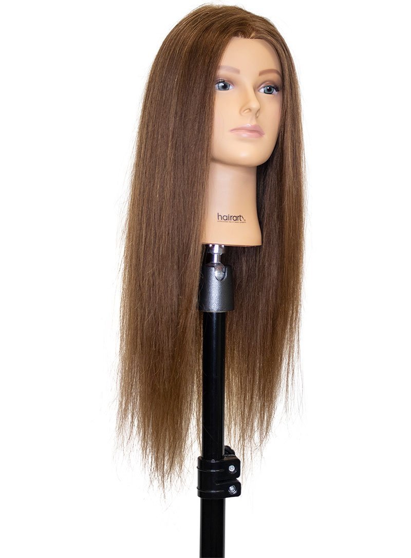 Bella Mannequin 100% human hair styling, 24 inch long hair - HairArt Int'l  Inc.