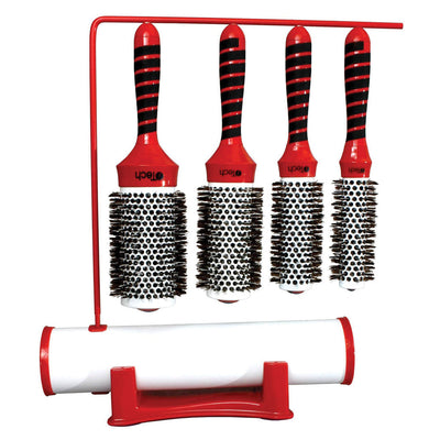 Boar & Nylon Bristle W/ Magnetic Therapy Handle 4 Brush Set HairArt Int'l Inc.