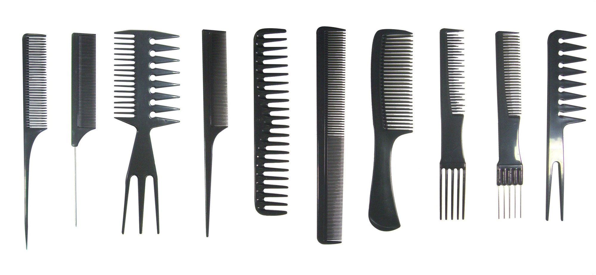 Bone Colored Comb Set - Professional Comb Set HairArt Int'l Inc.