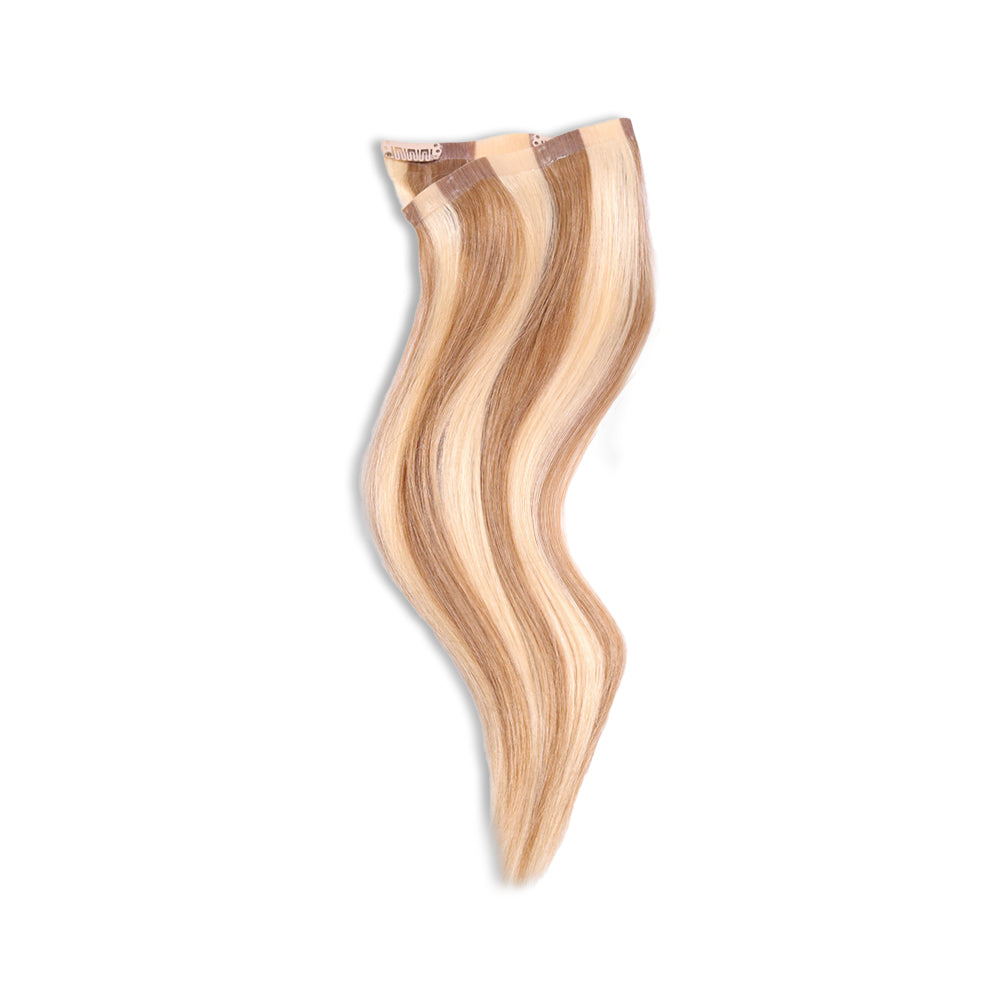 Clip-in 100% Human Hair Extensions: 16" - 18"