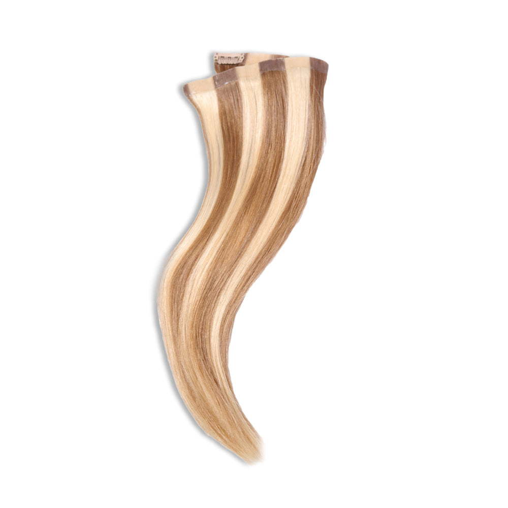 Clip-in 100% Human Hair Extensions: 16" - 18"