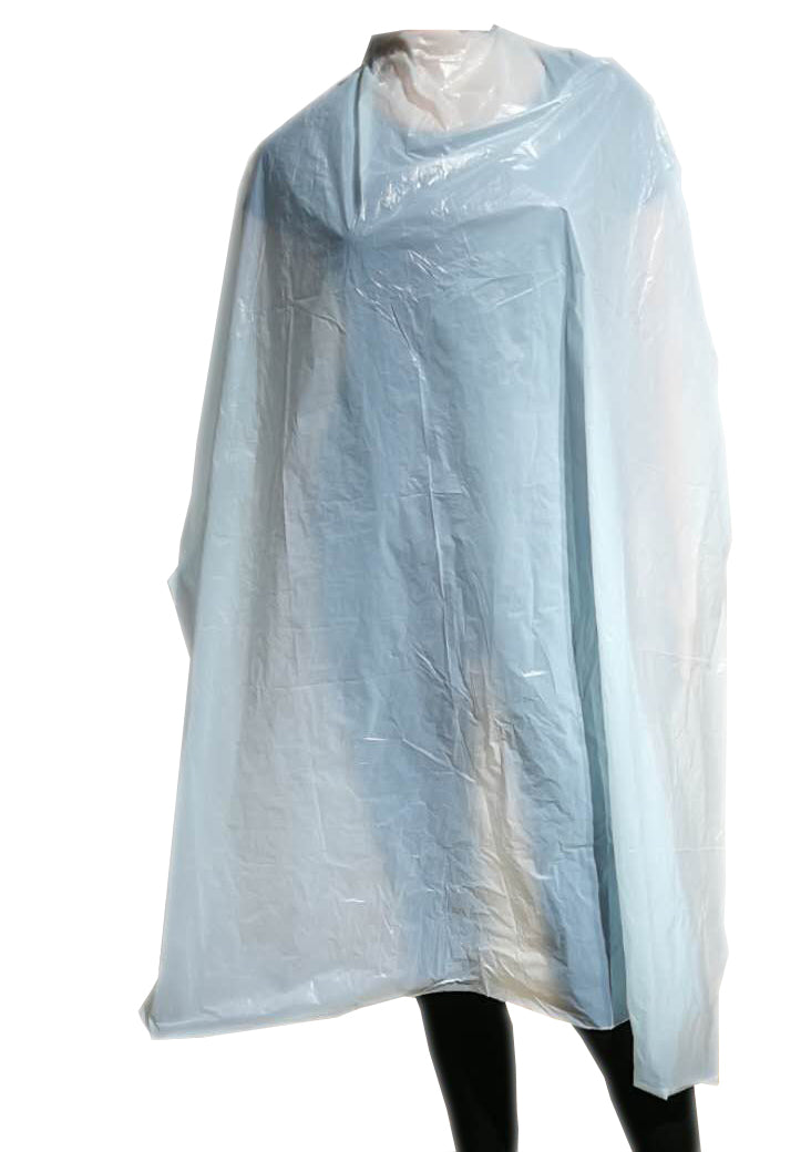 Disposable Cape (Light Blue, Pack of 50): PPE Goods from HairArt HairArt Int'l Inc.