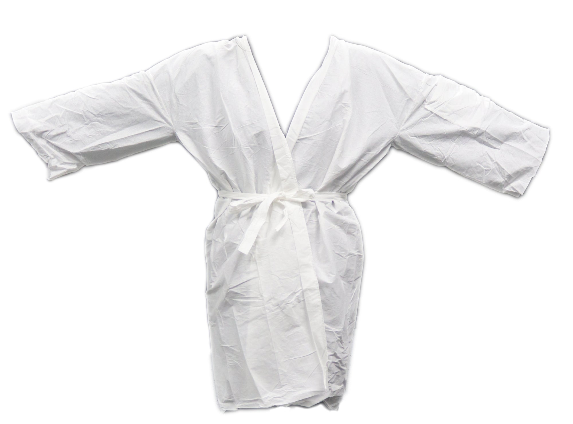 Disposable Wrap Around Gown (White) : PPE Goods from Hair Art HairArt Int'l Inc.