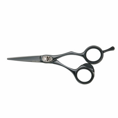 Genuine Joewell Skull Design Scissors | Super Alloy Sword Flat blade - Black Titanium color coating