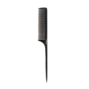 9 1/4" Ceramic Carbon Rat Tail Comb Black/Gray | H3000 Collection