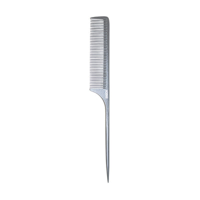 9 1/4" Ceramic Carbon Rat Tail Comb Black/Gray | H3000 Collection