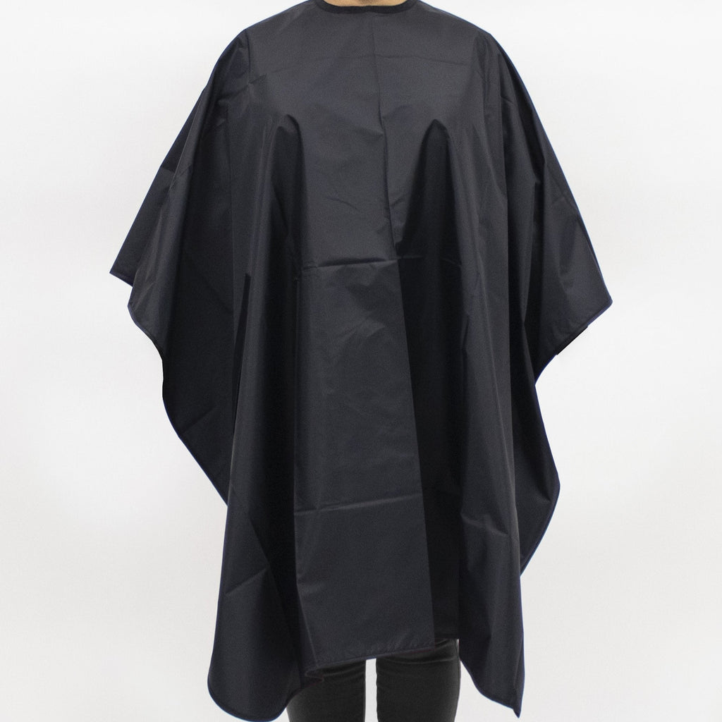 Waterproof Black Nylon Hair Cape | Adjustable Neck Closure