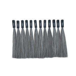 HairArt Grey Hair Color Swatches – 100% Human Hair | 12-Pack