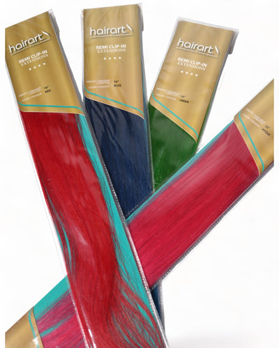 Clip-in 100% Human Hair Extensions: 2 pc. 16"