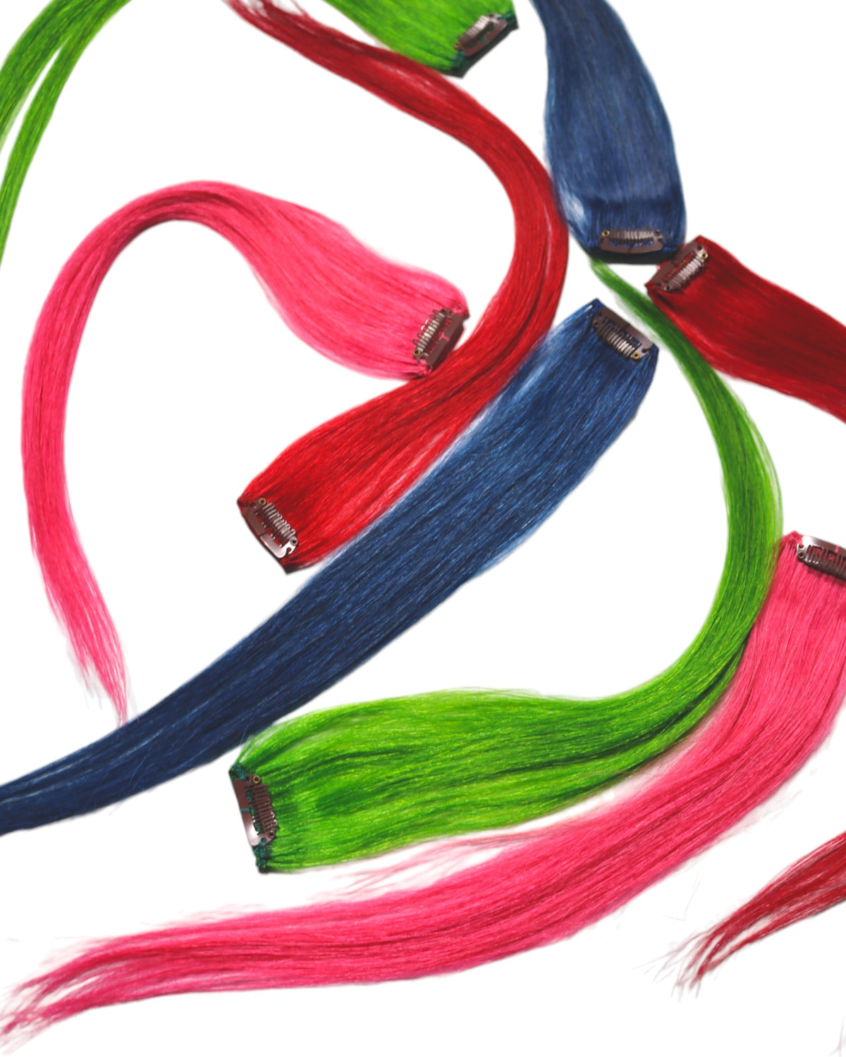 Clip-in 100% Human Hair Extensions: 2 pc. 16"