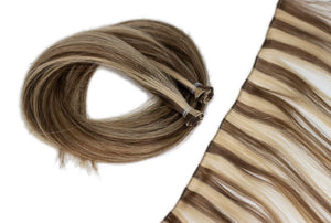 Invisi-Tab Hand-Tied Weft Extensions: Fine Quality Remy Hair 18 inches HairArt Int'l Inc.