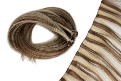 Invisi-Tab Hand-Tied Weft Extensions: Fine Quality Remy Hair 18 inches HairArt Int'l Inc.