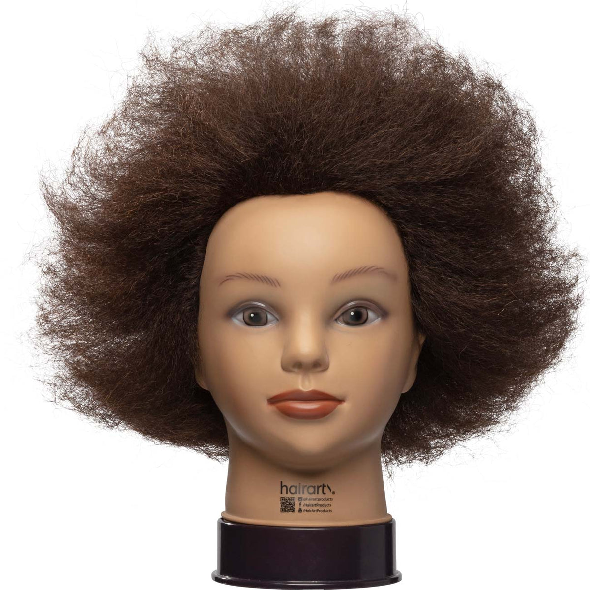 Jade Human Textured Hair for braiding and fade practice [Textured Hair Mannequin] HairArt Int'l Inc.