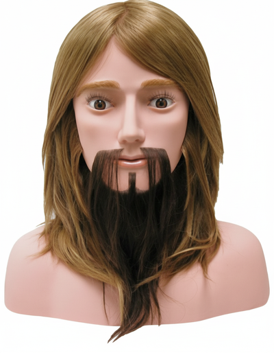 Male Competition-10 w/Beard [100% Human Hair Mannequin]