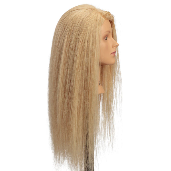 Bella Mannequin 100% human hair styling, 24 inch long hair - HairArt Int'l  Inc.