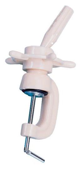 Plastic Wheel-Clamp Holder - White HairArt Int'l Inc.