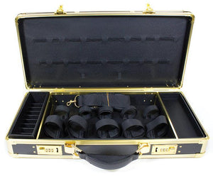 Popular Nobody by John Mosley Barber Case - Black with Gold Trim HairArt Int'l Inc.