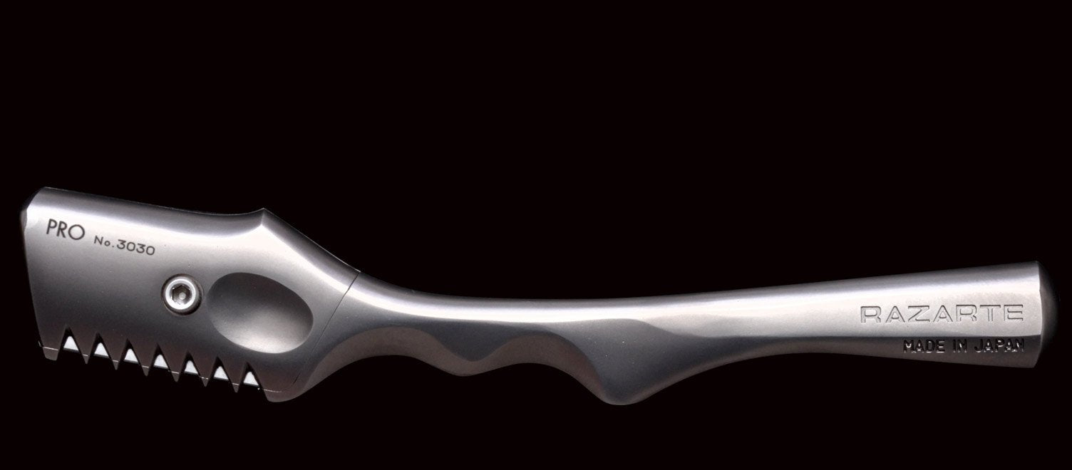 Razarte Revolutionary Japanese Hair Cutting Tool - HairArt Int'l Inc. Razarte Revolutionary Japanese Hair Cutting Tool - HairArt Int'l Inc.