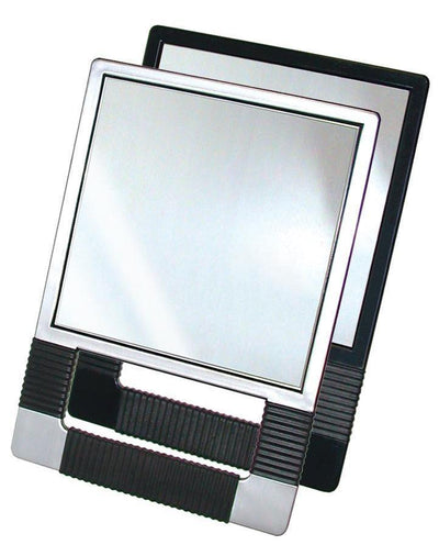 Square Hand Mirror- 2 Piece Black & Silver HairArt Int'l Inc.