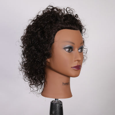 Aliyah [Textured Hair Mannequin] 100% Human Hair Practice Doll head