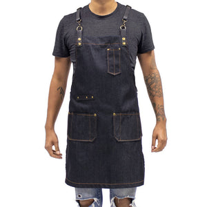 Barber Apron - Dark Wash Denim [Unisex]